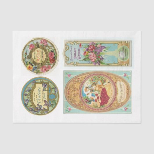 Zeeplabels 13 10x15 ontkoppeling tissuepapier (Voorkant)