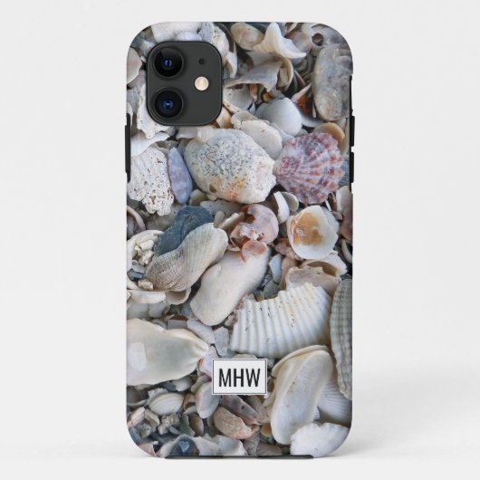 Zeeplanken aangepaste monogram telefoondozen Case-Mate iPhone case (Achterkant)