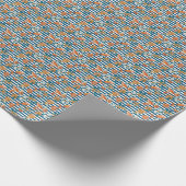 Zeeplanken en ankerpatroon cadeaupapier (Hoek)