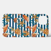 Zeeplanken en ankerpatroon Case-Mate iPhone case (Achterkant (horizontaal))