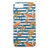 Zeeplanken en ankerpatroon Case-Mate iPhone case (Achterkant)
