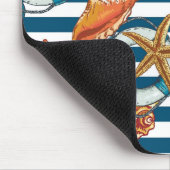 Zeeplanken en ankerpatroon muismat (Hoek)