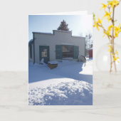 “Zeepmaker" Kerstkaart Kaart (Gele Bloem)