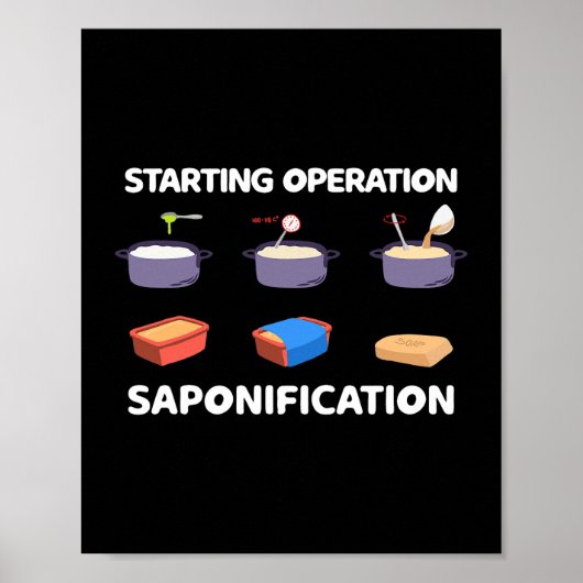 Zeepmakerij Starten Operatie verzepingszeep Poster (Voorkant)