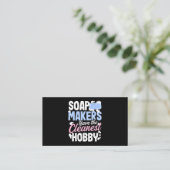 Zeepmakers hebben de schoonste hobby ontwerp zeep visitekaartje (Staand voorkant)