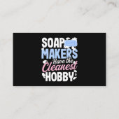 Zeepmakers hebben de schoonste hobby ontwerp zeep visitekaartje (Achterkant)
