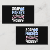 Zeepmakers hebben de schoonste hobby ontwerp zeep visitekaartje (Voorkant / Achterkant)