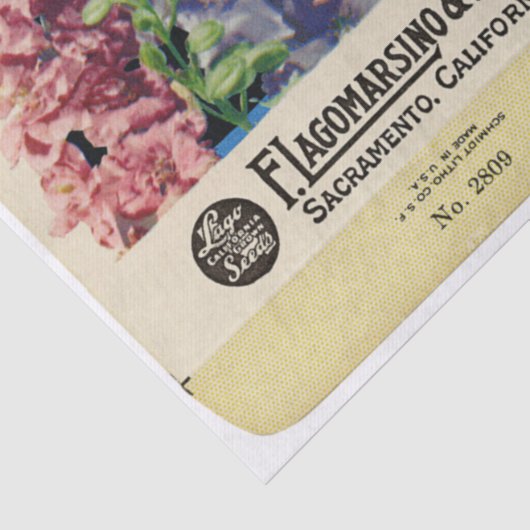  zeeppak Larkspur en instructies Tissuepapier (Detail)