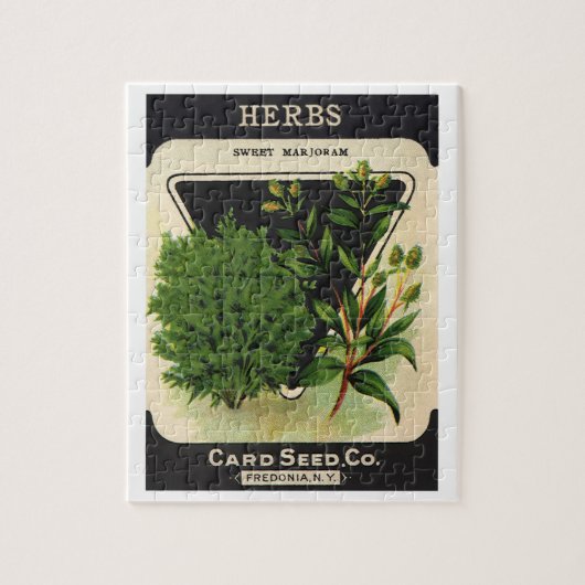  zeeppaket Kunst Sweet Marjoram Herbs Legpuzzel (Verticaal)