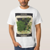 zeeppaket Kunst Sweet Marjoram Herbs T-shirt (Voorkant)