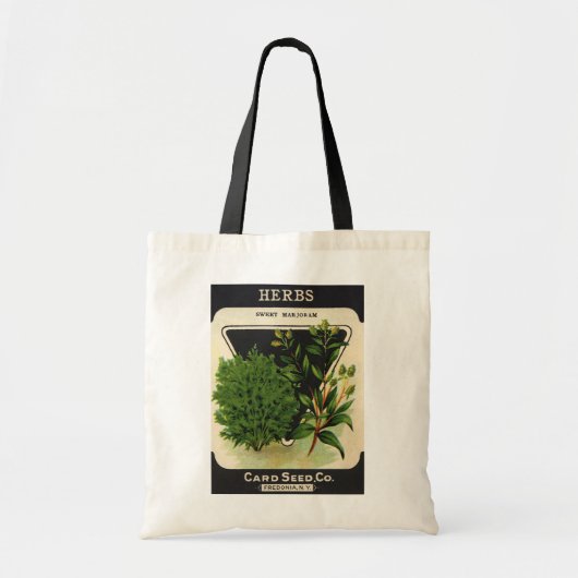 zeeppaket Kunst Sweet Marjoram Herbs Tote Bag (Voorkant)