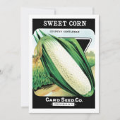 zeeppaket met label kunst, zoete witte corn (Voorkant)