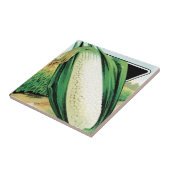 zeeppaket met label kunst, zoete witte corn tegeltje (Zijkant)