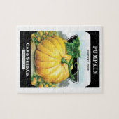  zeeppaketiket art, pompoen legpuzzel (Horizontaal)