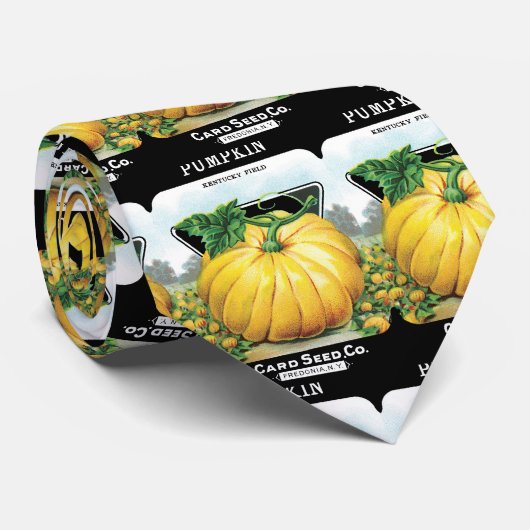  zeeppaketiket art, pompoen stropdas (Opgerold)