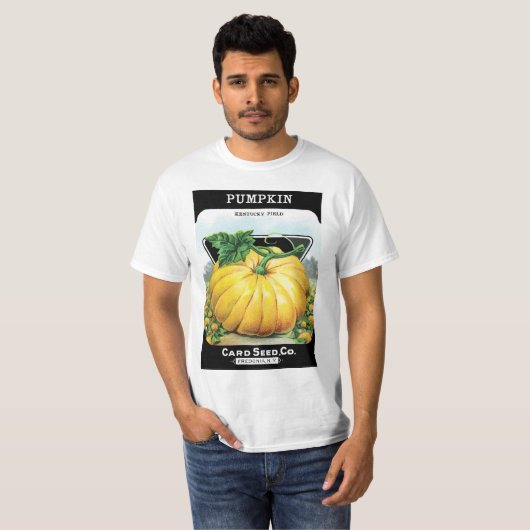  zeeppaketiket art, pompoen t-shirt (Voorkant volledig)