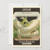  zeeppaketiket Art White Bermuda Onions (Voorkant)