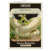  zeeppaketiket Art White Bermuda Onions (Voorkant)