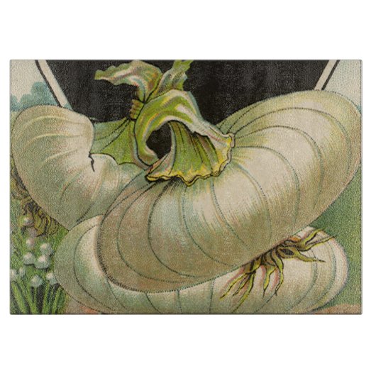  zeeppaketiket Art White Bermuda Onions Snijplank (Voorkant)