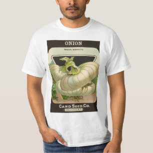  zeeppaketiket Art White Bermuda Onions T-shirt