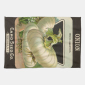  zeeppaketiket Art White Bermuda Onions Theedoek (Horizontaal)