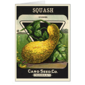  zeeppaketiket Art Yellow Summer Squash (Voorkant)