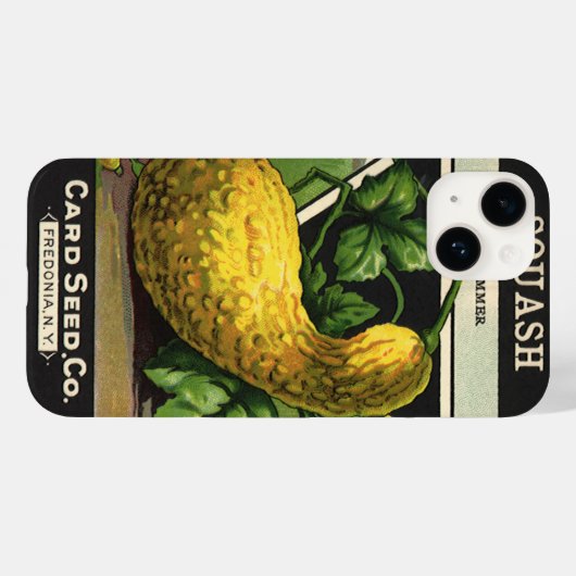  zeeppaketiket Art Yellow Summer Squash Case-Mate iPhone Case (Achterkant (horizontaal))