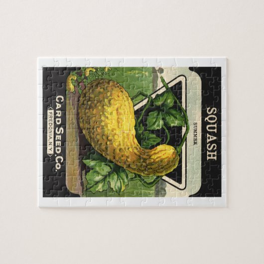  zeeppaketiket Art Yellow Summer Squash Legpuzzel (Horizontaal)