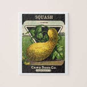  zeeppaketiket Art Yellow Summer Squash Legpuzzel