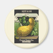  zeeppaketiket Art Yellow Summer Squash Magneet (Voorkant)
