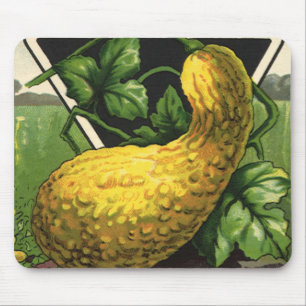  zeeppaketiket Art Yellow Summer Squash Muismat