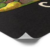 zeeppaketiket Art Yellow Summer Squash Poster (Hoek)