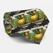  zeeppaketiket Art Yellow Summer Squash Stropdas (Opgerold)