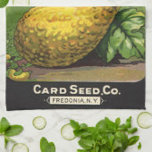  zeeppaketiket Art Yellow Summer Squash Theedoek (Gevouwen)