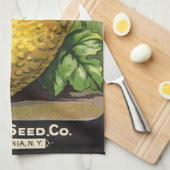  zeeppaketiket Art Yellow Summer Squash Theedoek (Quarter Fold)