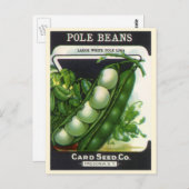  zeeppaketiket Kunst, blikbalbonen Briefkaart (Voorkant / Achterkant)