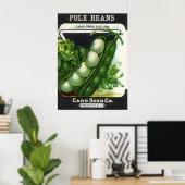  zeeppaketiket Kunst, blikbalbonen Poster (Thuiskantoor)