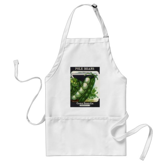  zeeppaketiket Kunst, blikbalbonen Standaard Schort (Voorkant)