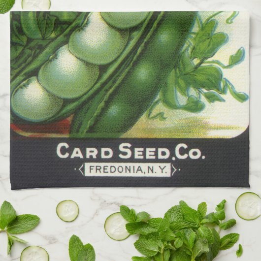  zeeppaketiket Kunst, blikbalbonen Theedoek (Gevouwen)