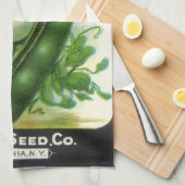 zeeppaketiket Kunst, blikbalbonen Theedoek (Quarter Fold)