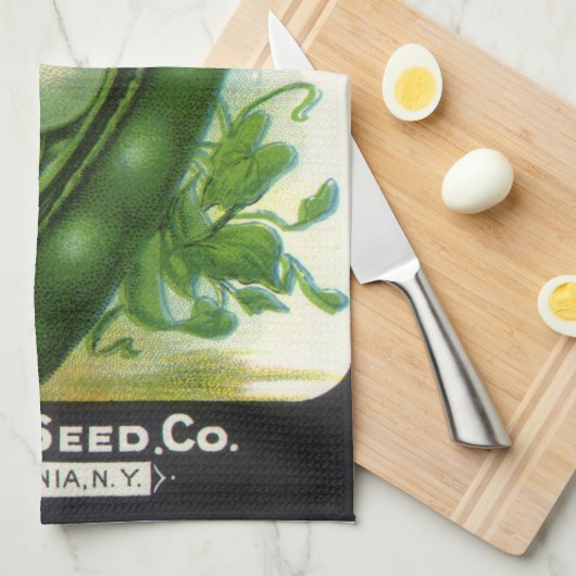  zeeppaketiket Kunst, blikbalbonen Theedoek (Quarter Fold)