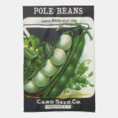  zeeppaketiket Kunst, blikbalbonen Theedoek (Verticaal)