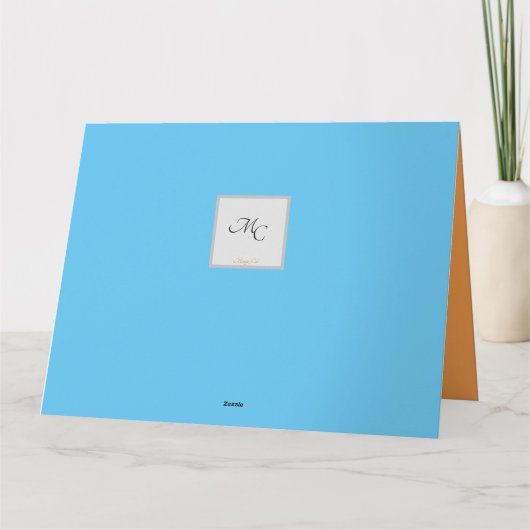 Zeeppalmen in zeebaars kaart (Achterkant)