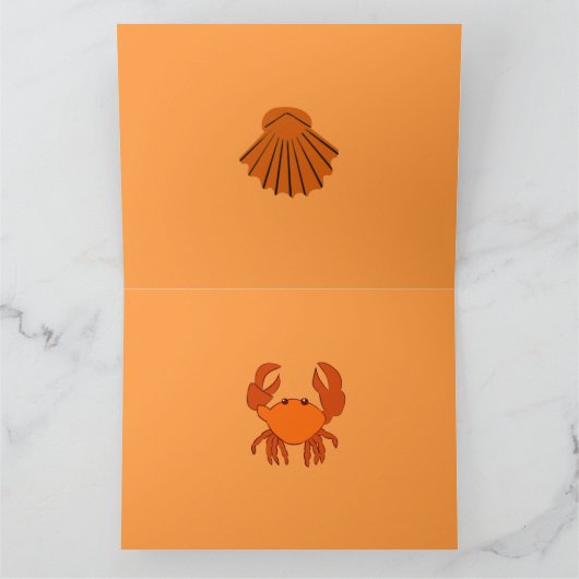 Zeeppalmen in zeebaars kaart (Binnen)