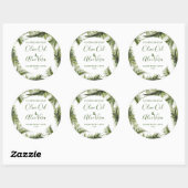 Zeepproductetiket Tropische bloemenpatroonbladeren Ronde Sticker (Vel)