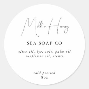 Zeepschroeven Ronde Sticker