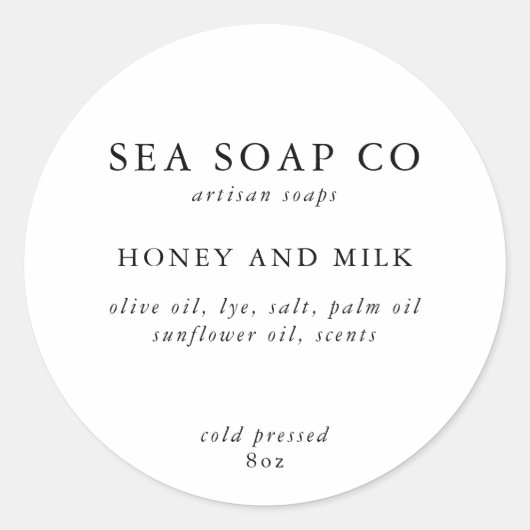 Zeepschroeven Ronde Sticker (Voorkant)