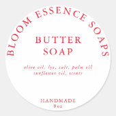 Zeepschroeven Ronde Sticker (Voorkant)