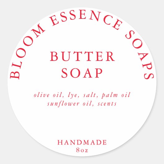 Zeepschroeven Ronde Sticker (Voorkant)