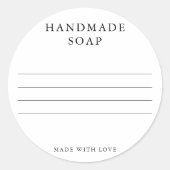 Zeepschroeven Ronde Sticker (Voorkant)